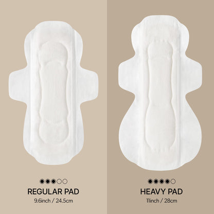 INERTIA The Perfection Green Bundle (Regular 14 Count, Super 12 Count) – 100% Organic Cotton Korean Pads with Wings, Ultra Fast Absorption & Breathable Bio-Film, Leak-Proof & Hyperallergic, Women