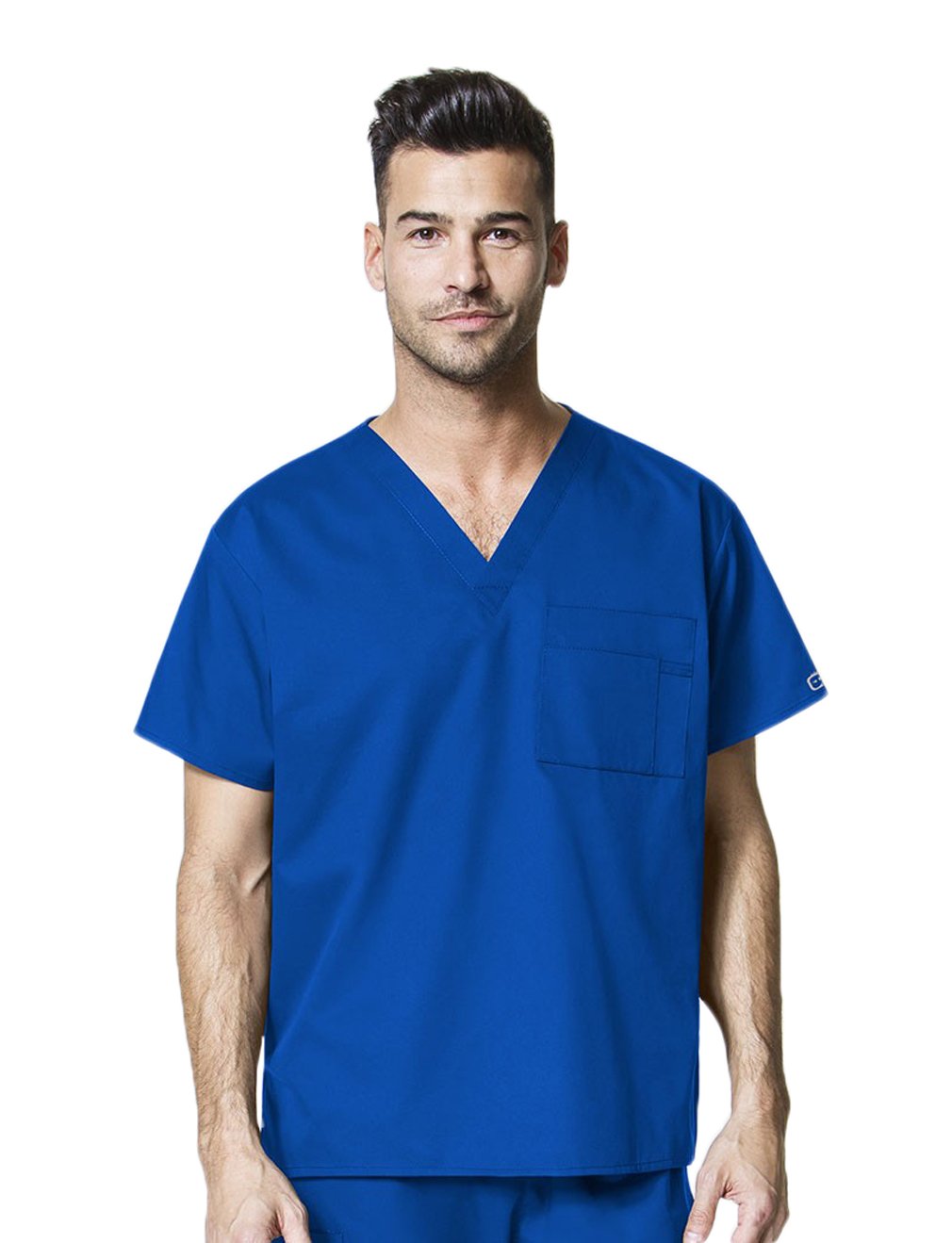 WonderWink womens Unisex V-neck Top Medical Scrubs Shirt, Galaxy Blue, X-Small US