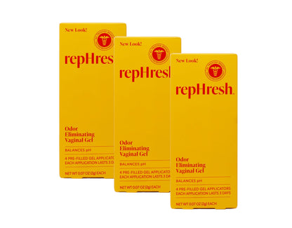 RepHresh Vaginal Gel, 0.07 Oz Each, 4 Count (Pack of 3)