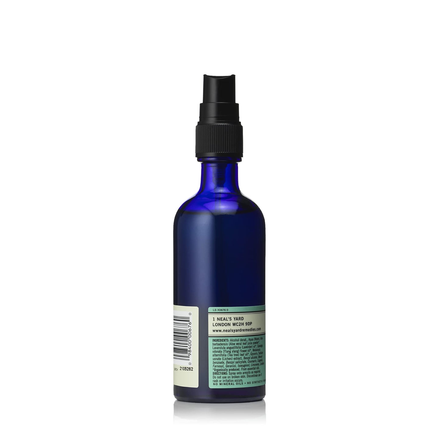 Neal's Yard Spray Deodorant with a Blend of Cleansing Extracts & Essential Oils for All Skin Types, Aluminum & Cruelty Free, Lavender & Aloe, 100mL