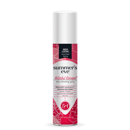 Summer's Eve Blissful Escape Feminine Spray 2 oz and Wipes 12 Count