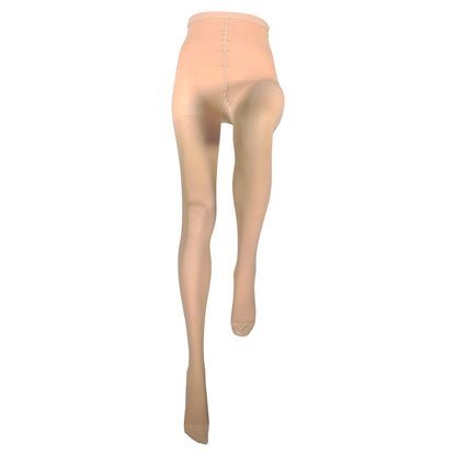 NuVein Medical Compression Pantyhose, 20-30 mmHg Support, Opaque, Beige, Petite