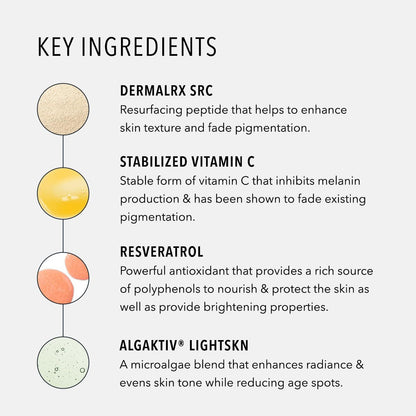 HydroPeptide LumaPro-C Face Serum, Peptide & Pigment Complexion Corrector, Nourish Skin, 1 Ounce