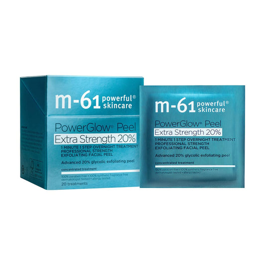 M-61 PowerGlow Peel Extra Strength 20% | Professional Strength Exfoliating Facial Peel With Advanced 20% Glycolic Acid