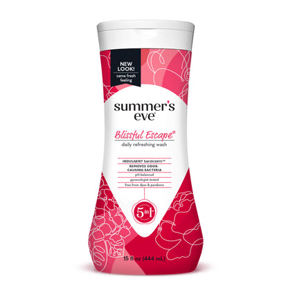Summer's Eve Blissful Escape Body Wash & Wipes Bundle, Refreshing Feminine Hygiene, Removes Odor, pH Balanced