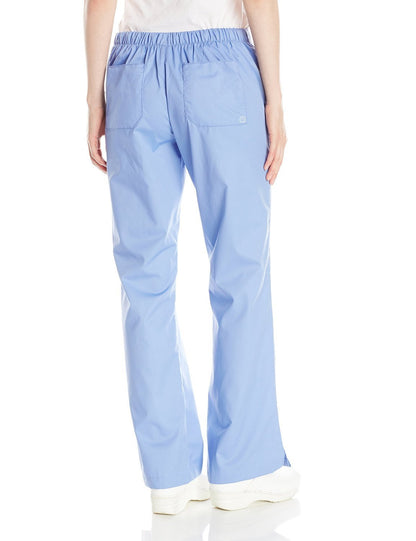 WonderWink Women's Wonderwork Flare Leg Scrub Pant, Ceil Blue, Medium