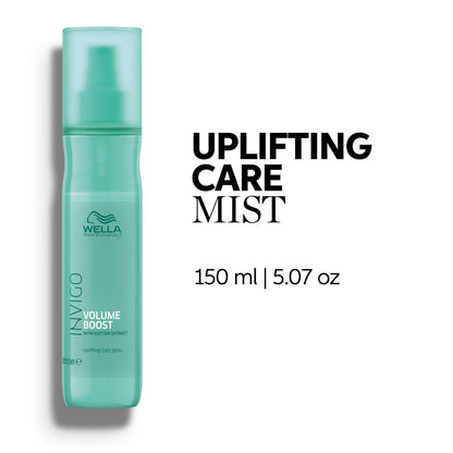 Wella Professionals Invigo Volume Boost Uplifting Care Mist | Added Volume for Fine Hair | Lightweight Care, Shine, Fullness & Light Control | 5.07 Fl Oz
