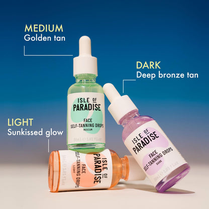 Isle of Paradise Mini Self Tanning Natural Glow Face Drops