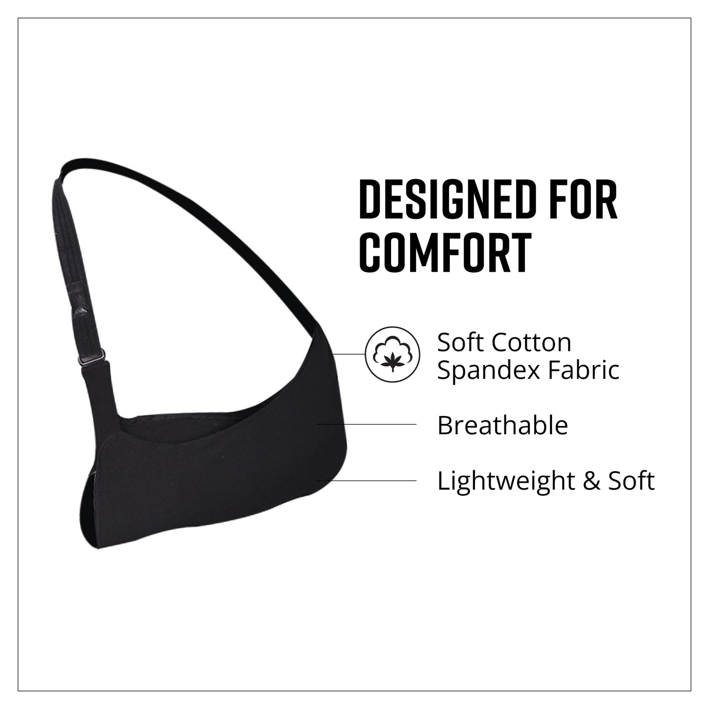 Brownmed - Joslin Sling Ultimate Arm Sling - Arm Sling for Men & Women to Support Shoulder, Elbow, or Wrist Injury - Arm Immobilizer, Shoulder Stabilizer & Rotator Cuff Support - Pro 3 XL