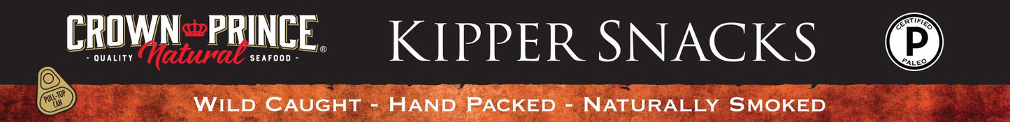 Crown Prince Natural Kipper Snacks - Low in Sodium, 3.25 Ounce Cans (Pack of 18)