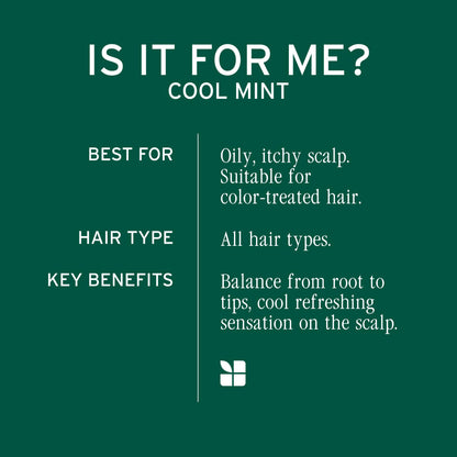 Biolage Cool Mint Shampoo - Balancing Shampoo for Oily Scalp, Gently Cleanses, Refreshes & Helps Balance, Mint & Glycerin, Vegan & Paraben-Free