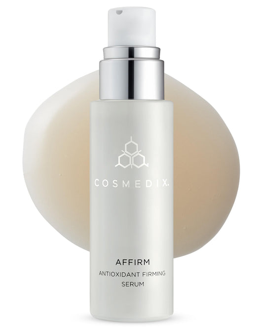COSMEDIX Affirm Antioxidant Firming Serum - Tightening & Lifting Facial Serum with Essential Oils & Vitamin E for Firmer, Smoother & Healthier-Looking Skin -Skin Care for Fine Lines & Uneven Skin Tone