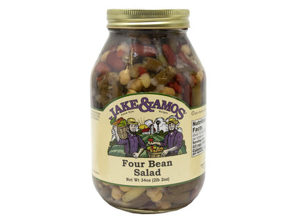 Jake & Amos Four Bean Salad 34 Oz. (2 Jars)