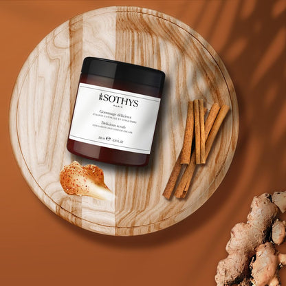 SOTHYS Delicious Scrub | Cinnamon & Ginger Escape | Exfoliating Body Balm for Women & Men | Moisturizing & Nourishing Care