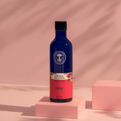 Neal's Yard Wild Rose AHA Toner, Hydrates, Renews & Refines, Gentle & Effective for Sensitive Skin, Vegan Approved & Cruelty-Free, 200mL