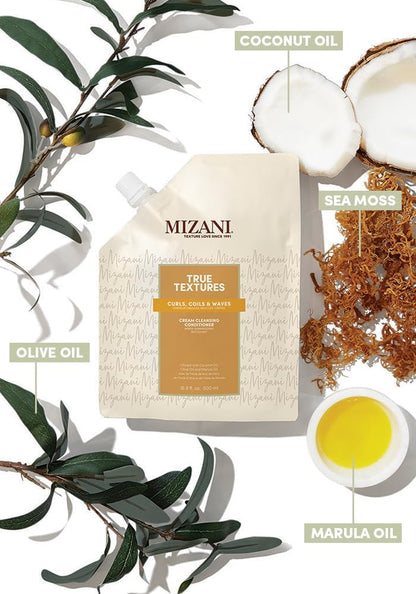 Mizani True Textures Cream Cleansing Conditioner, With Coconut Oil, Paraben & Sulfate-Free. For Curly Hair