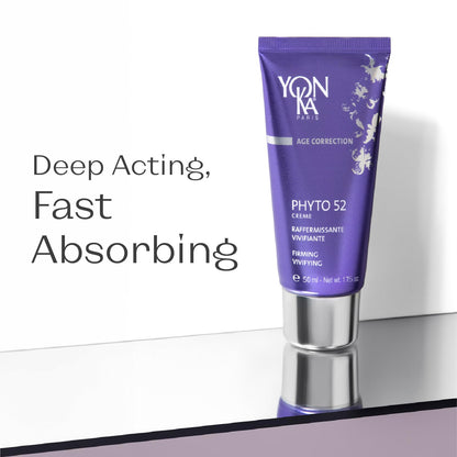 Yon-Ka Phyto 52 Skin Firming Cream | Anti-Aging Facial Moisturizer and Night Creme | Tighten Skin and Reduce the Look of Pores with Vitamin E | Paraben-Free | 1.41 oz