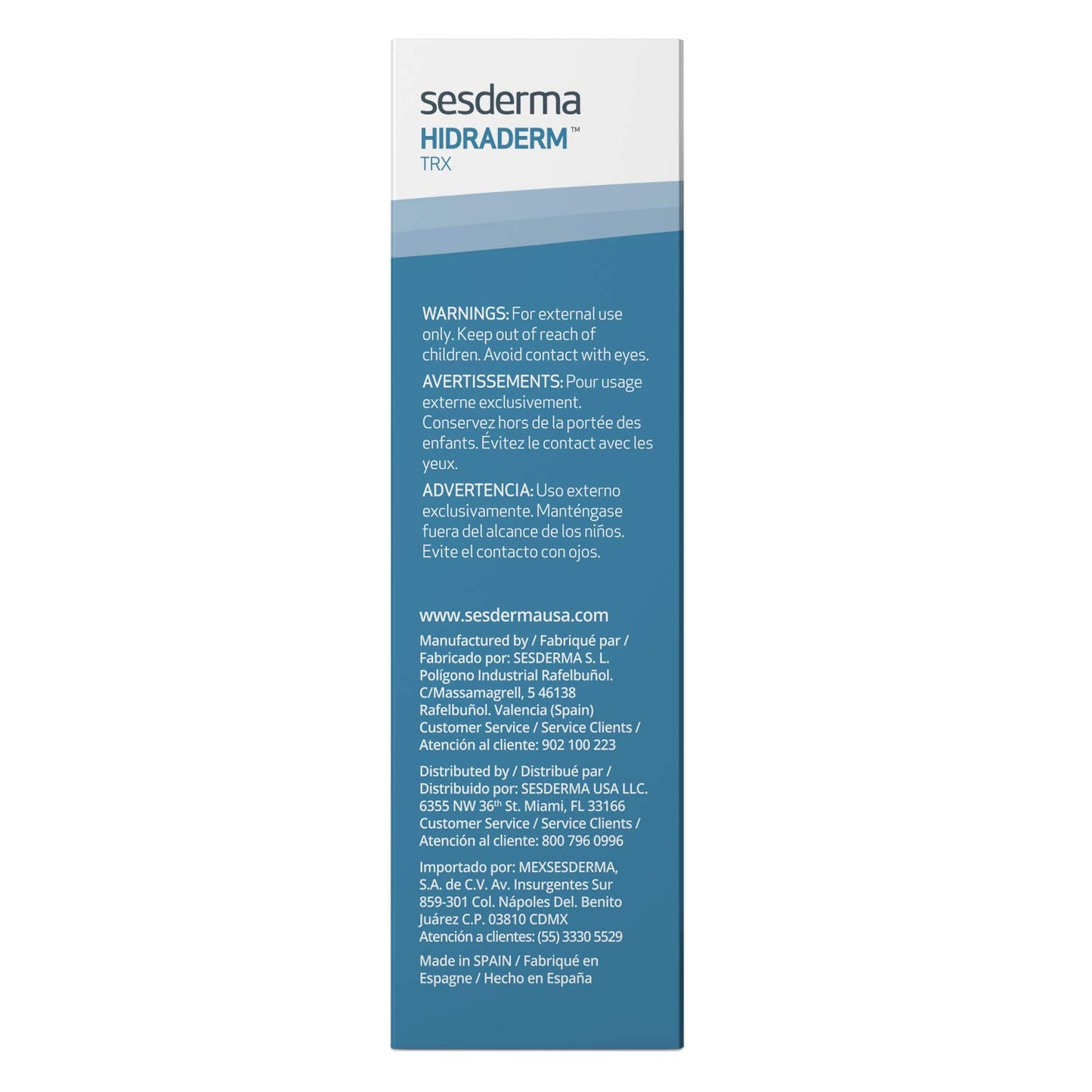 Sesderma HIDRADERM TRX Gel Cream with Powerful Active Ingredients, Hydrating All-Day Moisturizer for Depigmenting Skin, 1.7 fl. Oz
