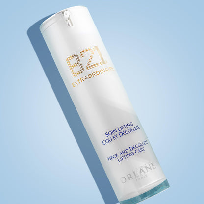 B21 Extraordinaire Neck and Décolleté Lifting Care, Advanced Anti-Aging Treatment, Exclusive Youth Reset Complex, 21 Amino Acids from Pale Iris Stem Cells 50ml, 1.7oz