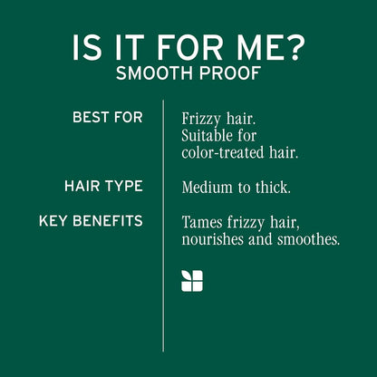 Biolage Smooth Proof Shampoo - Gently Cleanses and Adds Shine, Nourishes, Moisturizes & Tames Frizz, For All Frizzy Hair Types, With Camellia Oil & Glycerin, Vegan & Paraben-Free, 33.8 Fl Oz