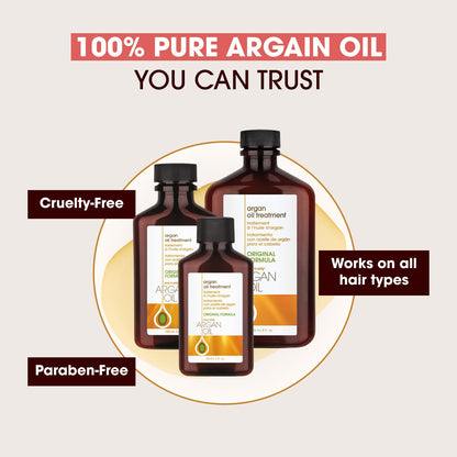 One 'n Only Argan Hair Oil, Lightweight, Non-Greasy Formula for All Types of Natural Hair, Wigs and Extensions. Adds Shine, Helps Tame Frizz 60 ml (2 oz) Convenient Travel