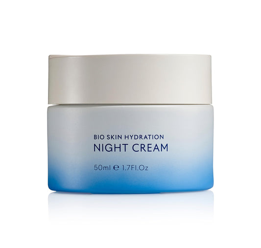 SEACRET Bio Skin Hydration Night Cream - Bio-Fermented Dead Sea Minerals with Niacinamide, Jojoba & Argan Oil - Deep Overnight Non-Greasy Hydration and Repair for Firmer, Renewed Skin, 1.7 fl oz