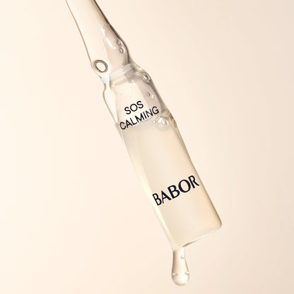 BABOR SOS Calming Ampoule Serum Concentrates, Soothing Serum to Treat Irritated Skin, Reduce Redness and Strengthen Skin Barrier, 7 Day Treatment