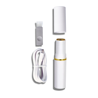 Bushbalm Touch-Up Trimmer - Painless Hair Remover for Face, Bikini, and Stray Hairs - Waterproof Cordless Rechargeable Grooming Tool with LED Light - Frankie