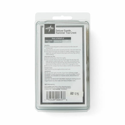 Medline Hammer Tow Crest, Deluze Suede, Left, Size Large, Pack of 3
