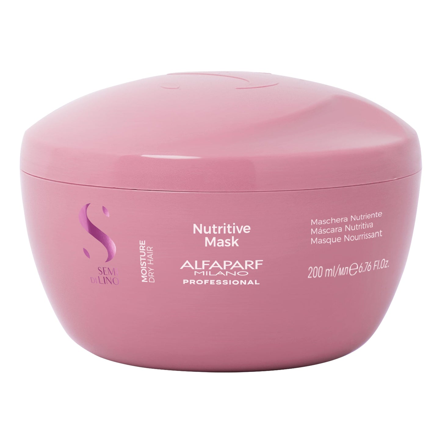 Alfaparf Milano Semi di Lino Moisture Hair Mask for Dry Hair and 50ml Cristalli Liquidi Hair Oil Serum Set- Moisturizing and Hydrating Deep Conditioning Mask - Smoothing and Shine Enhancing Oil