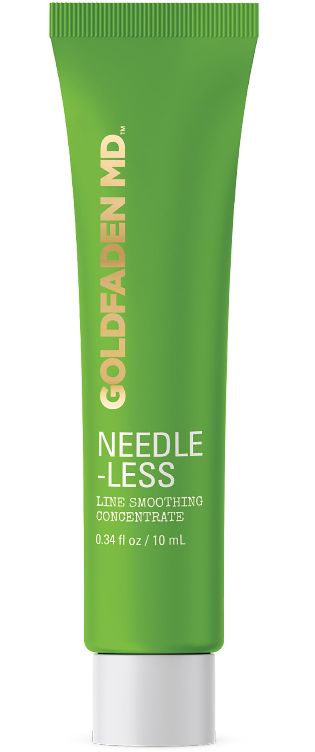 Goldfaden MD Needle-Less Line Smoothing Concentrate for Face & Neck | w/Seaweed Extract, Hyaluronic Acid, Hexapeptides, Organic Red Tea Extract TRIAL .34 Fl Oz
