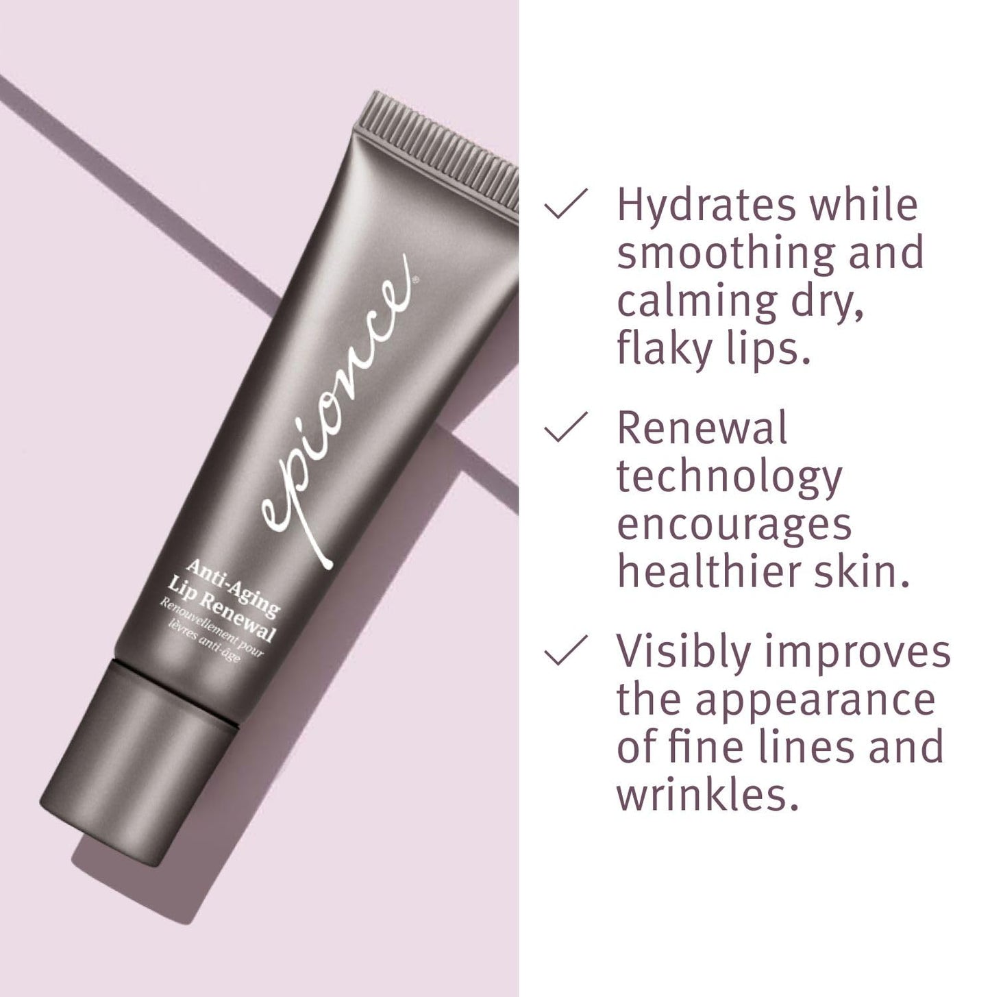 Epionce Anti-Aging Lip Renewal - Daily Lip Balm Serum for All Skin Types, with Dimethicone, Ceramides, Glycerin & Shea Butter, Dermatologist Skincare