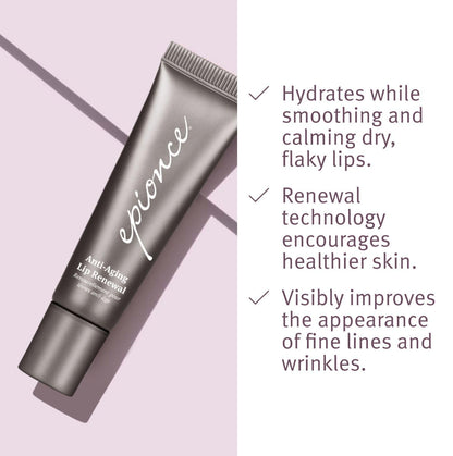 Epionce Anti-Aging Lip Renewal - Daily Lip Balm Serum for All Skin Types, with Dimethicone, Ceramides, Glycerin & Shea Butter, Dermatologist Skincare