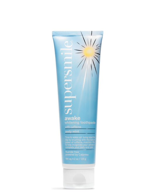 Supersmile Awake/Relax – Fluoride Free Toothpaste for Visibly Whiter Teeth and an Energizing Start to The Day – Whitens Up to 6 Shades, 4.2 oz