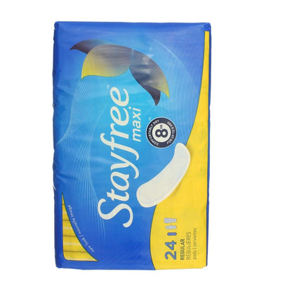 Stayfree Reg Maxi Pad 24c Size 24ct Stayfree Regular Maxi Pad 24ct