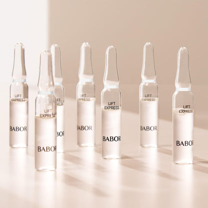 BABOR Lift Express Ampoule Concentrate, Instant Lifting Effect Fills Lines and Wrinkles Up To 6 Hours, Smoothing Skincare Capsule, Anti Aging Serum, Increase Firming & Elasticity, 7 Treatments