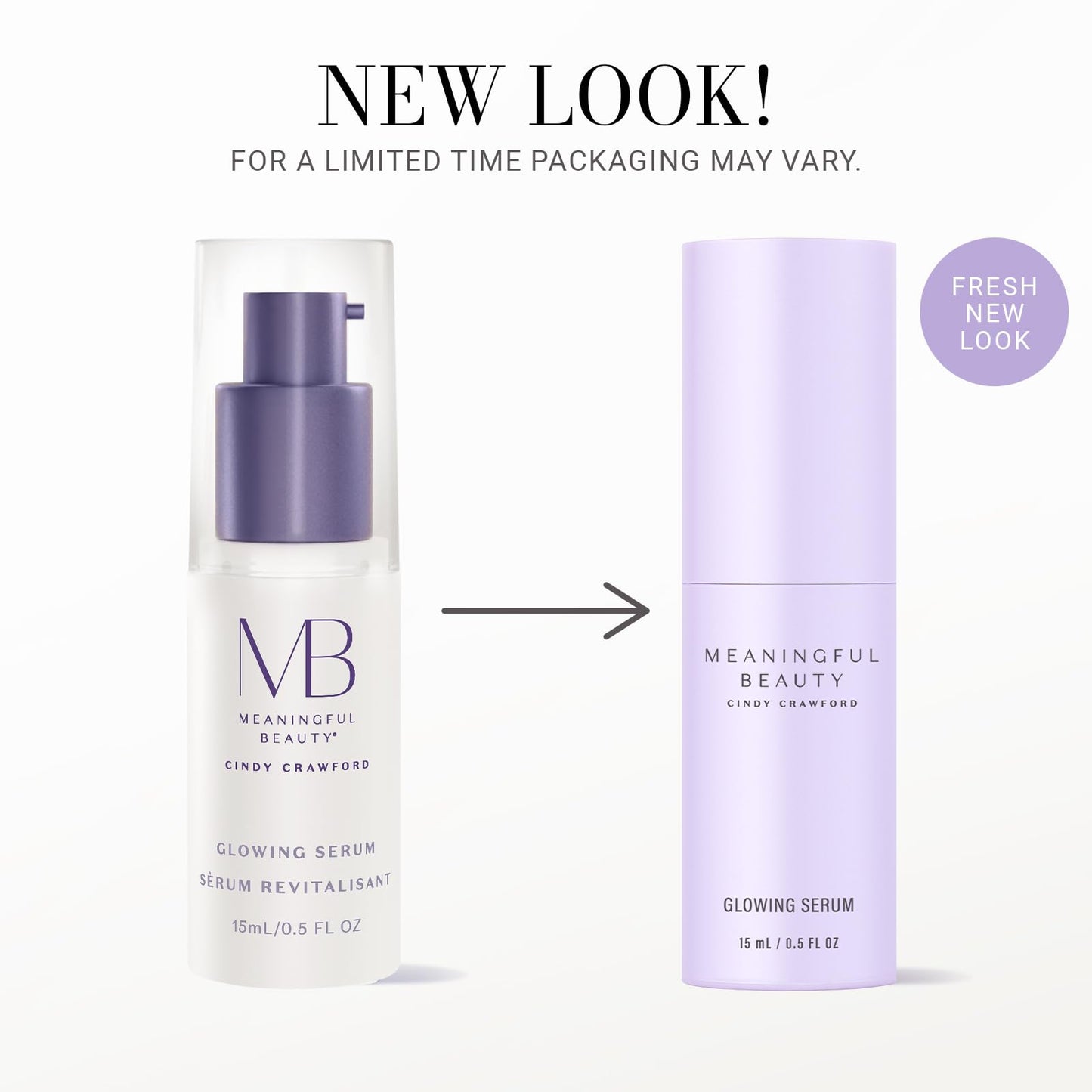 Meaningful Beauty Glowing Serum, Daily Skin Care for Women, Lightweight Hydrating Face Serum, Anti-Aging Formula with Melon Leaf Stem Cell Technology & Vitamin C, Travel Ready, 0.5 Oz