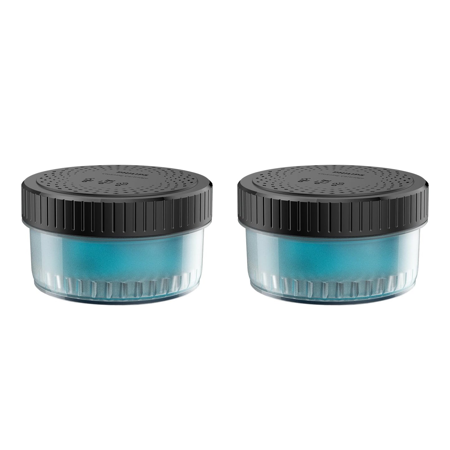 Norelco Philips Quick Clean Pod Cartridge, Easy Cleaning of Your Electric Shaver, Alcohol Free and Skin Friendly Formula, 2 Pack, Model CC12/52