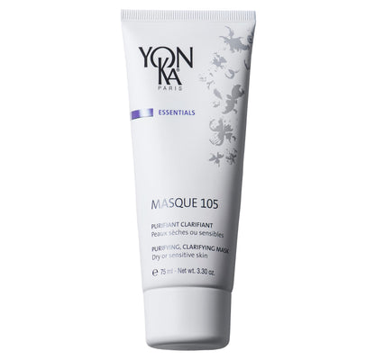 Yonka Essentials Masque 105 | Clarifying and Purifying Face Mask | Weekly Treatment for Dry and Sensitive Skin | Hydrates While Tightening Pores and Purifying Skin | 3.30 oz