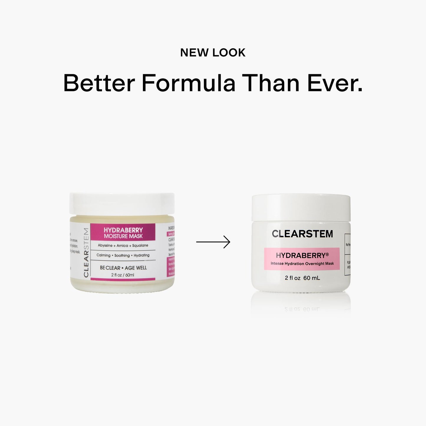CLEARSTEM HYDRABERRY Hydrating Face Mask for Women - Night Mask for Sleeping for Women with Ceramides, Arnica & Magnesium PCA - Overnight Mask for Evening Hydration to Nourish & Protect Skin Barrier