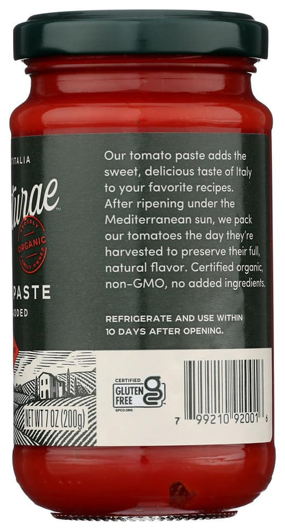 Bionaturae Tomato Paste - Organic - 7 oz - case of 12 - 100% Organic - No Salt Added - Made in Italy