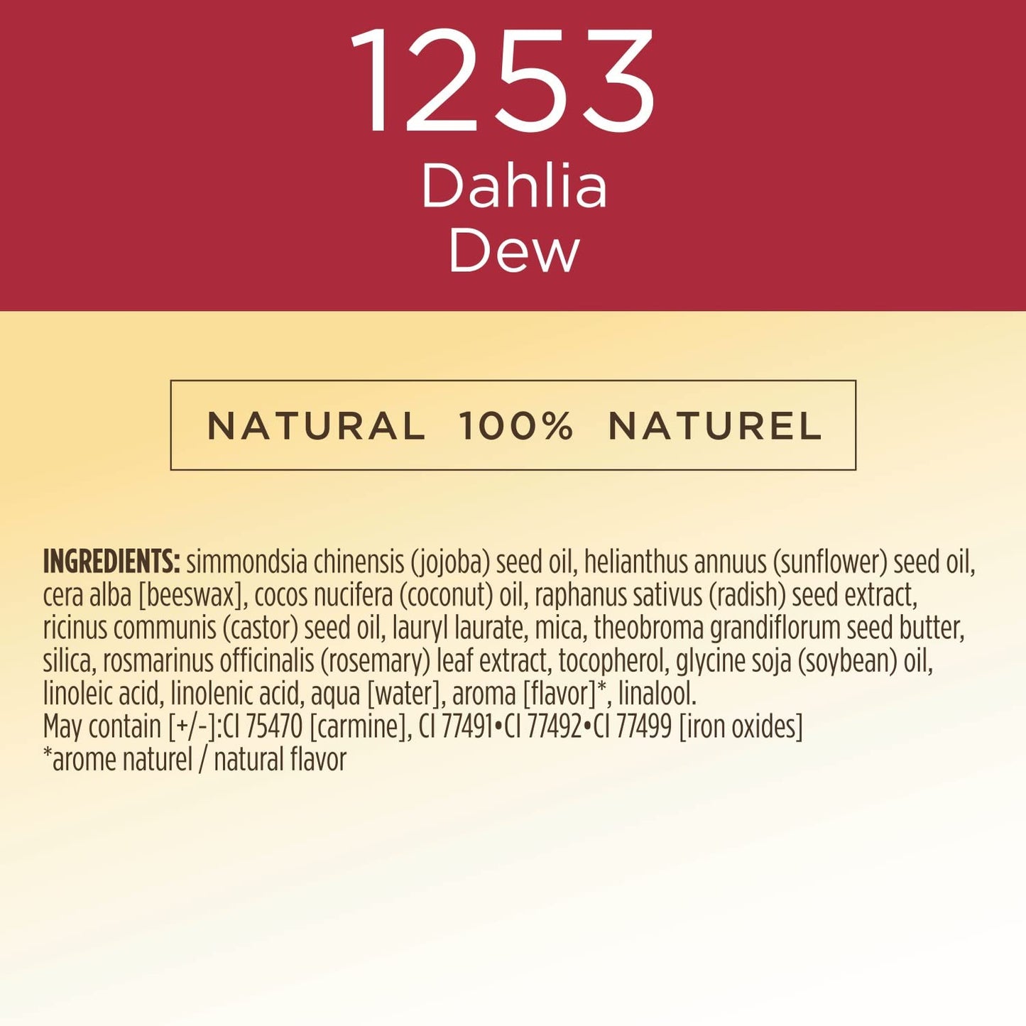 Burts Bees 100% Natural All Aglow Lip & Cheek Stick, Dahlia Dew - 1 Tube
