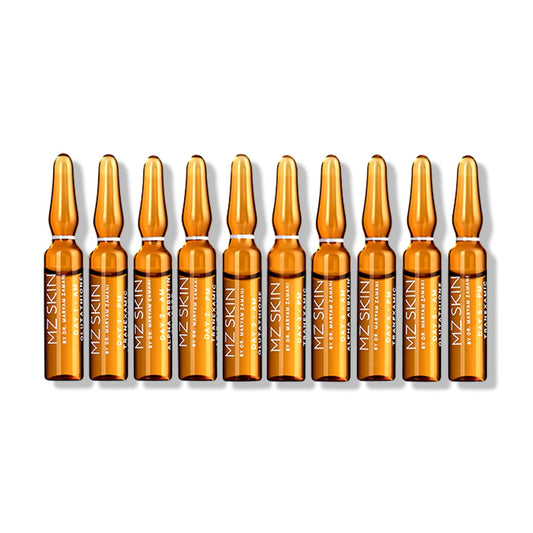 MZ Skin Pigmentation Correcting Ampoules 10-Pack Set | 7-Day Intensive Treatment for Brightening Hyperpigmentation & Dark Spots, With Tranexamic Acid & Alpha Arbutin, Fragrance Free