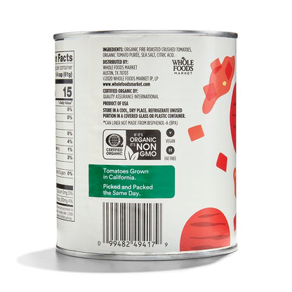 365 by Whole Foods Market, Organic Crushed Tomatoes, Fire Roasted, 28 Ounce