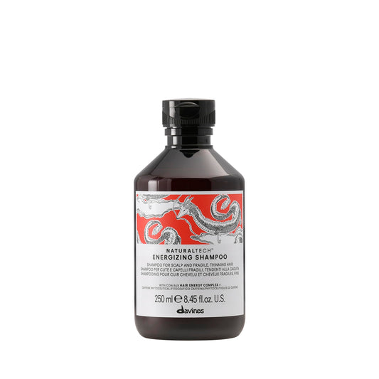 Davines Naturaltech ENERGIZING Shampoo Gentle Cleansing And Protection for Fragile Or Thinning Hair, Revitalize And Energize The Scalp