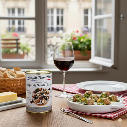 Straight from France Genuinely French, French Helix Pomatia Wild Burgundy Canned Escargots Snails, Keto & Paleo Friendly 4 Dozen