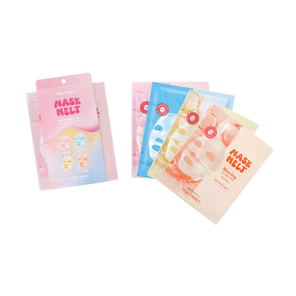 TONYMOLY Mask Melt Brightening Hydrogel Overnight Face Mask, Vitamin C and Rice Essence, 1 Sheet