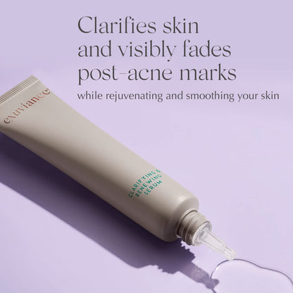 EXUVIANCE Clarifying & Renewing Serum, with Niacinamide, NeoGlucosamine and Licorice Root Extract for Oily Skin. Non-Comedogenic, Lightweight, Non-Greasy, 1fl oz