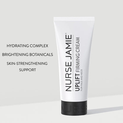 Nurse Jamie Uplift Firming Cream – Hydrating Face & Neck Moisturizer with Plant Peptides, Shea Butter & Hyaluronic Acid – Clean Beauty Formula