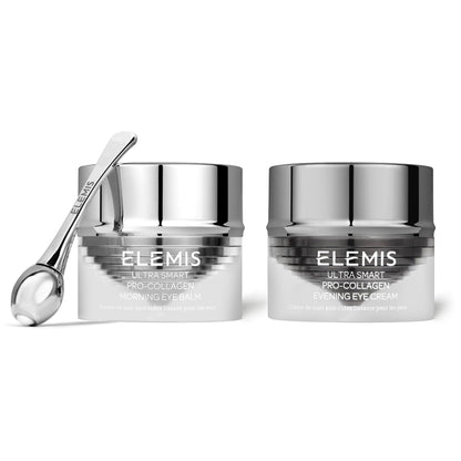 ELEMIS ULTRA SMART Pro-Collagen Eye Duo 10ml, Anti-Aging Day & Night Eye Cream for Firming & Smoothing